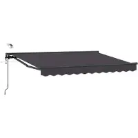 vidaXL Store électrique rétractable, anthracite, 2,5 x 2 m
