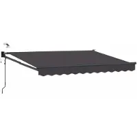 vidaXL Store électrique rétractable, anthracite, 3,5 x 2,5 m