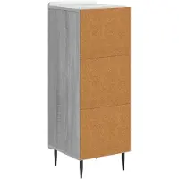vidaXL Buffet Sonoma gris 34,5 x 33 x 92 cm en aggloméré