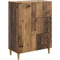 vidaXL Buffet en bois recyclé 66 x 34,5 x 90 cm, aggloméré