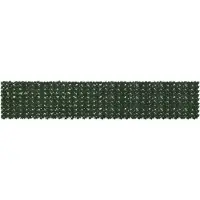 vidaXL Brise-vue pour balcon avec feuilles vert foncé 400 x 75 cm
