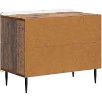 vidaXL Cabinet de chevet avec tiroir Bois ancien 62 x 34,5 x 49,5 cm