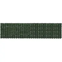 vidaXL Brise-vue pour balcon avec motif de feuilles, vert foncé, 400 x 100 cm
