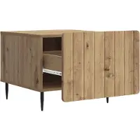 vidaXL Table basse en chêne Artisan 49 x 50 x 42 cm en bois aggloméré