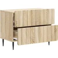 vidaXL Cabinet de chevet avec tiroir Chêne Sonoma 62 x 34,5 x 49,5 cm