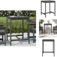 vidaXL Table de jardin Gris 82,5x82,5x110 cm Pin massif - Tables de jardin