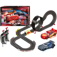 Carrera Disney Cars Pixar Rayo And Storm Racing Circuit Lights Rouge