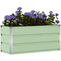 vidaXL Jardinière Vert 100 X 40 X 45 Cm Acier