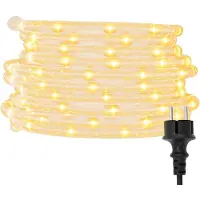 vidaXL Tuyau lumineux 120 LED blanc chaud 5 m PVC