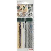 Bosch Lot de 3 lames coupe multimatériau T123x, t234x, t345xf pour scie sauteuse