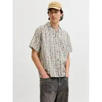 Jack & Jones Chemise 'JPRBLULYON' beige / bleu marine