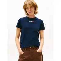 Tommy Hilfiger Essential Logo 2 Short Sleeve T-shirt Bleu M Femme