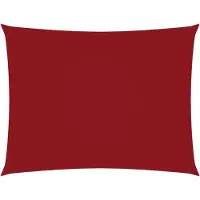 vidaXL Voile de parasol tissu oxford rectangulaire 2x2,5 m rouge