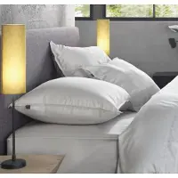 Zohome Satinado Housse de couette - Double - 200x200/220 cm - Blanc