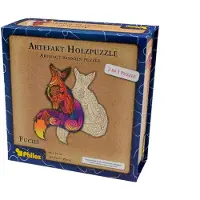 Philos Puzzle en bois « Animaux 2 en 1 » : Renard, 143 pièces