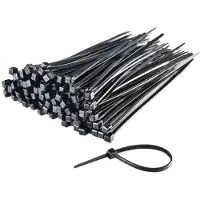 Perel Colliers rapides en nylon noir x100 100 x 2,5 mm