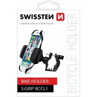 Swissten Support pour vélo S-GRIP BCCL1, Support pour smartphone, Noir