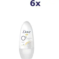 Dove 6 roll-ons Deo Original 0 % 50 ml