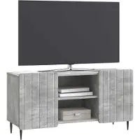 vidaXL Meuble TV , gris béton, 102 x 34,5 x 52 cm, aggloméré