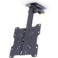 Multibrackets Flip Down Black (Plafond, 14 kg, 15" - 32"), Support mural pour TV, Noir