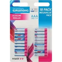 Grundig - AAA / R03 pile alcaline 1,5 V 18 pcs.