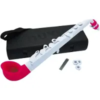 NUVO jSax White with Pink Trim 2.0