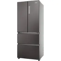 Haier HFR3718ENMD Réfrigérateur Side-by-Side Pose libre 402 l E Acier inoxydable