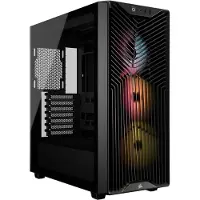 Corsair Boîtier PC - - 3200D RS ARGB - Moyen Tour - 3 ventilateurs RS120 ARGB - Noir