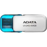 ADATA UV240 lecteur USB flash 64 Go USB Type-A 2.0 Bleu, Blanc