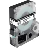 Epson LC-3WBW9 - Adhésif extra fort - noir sur blanc - Rouleau (0,9 cm x 9 m) 1 cassette(s) ruban - pour LabelWorks LW-1000P, LW-300, LW-300L, LW-400, LW-400L, LW-400VP, LW-600P, LW-700, LW-900P