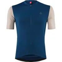 Loeffler Skys Clear Mid Full Zip Short Sleeve Jersey Bleu 46 Homme