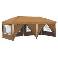 vidaXL Tente de réception pliable 575 x 288 x 245 cm, beige