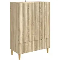 vidaXL Buffet en chêne Sonoma, 66 x 34,5 x 95 cm, aggloméré