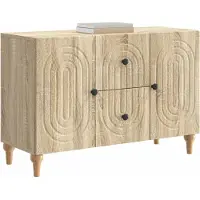 vidaXL Meuble TV en chêne Sonoma 89 x 34,5 x 60 cm, aggloméré