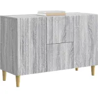 vidaXL Buffet Sonoma gris 89 x 34,5 x 60 cm en aggloméré