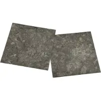 vidaXL , panneaux de sol en PVC, gris et blanc, 5,11 m², 55 pièces