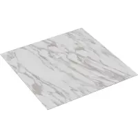 vidaXL : Lames de sol adhésives, blanches et marron, 30,5 x 30,5 cm