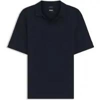 BOSS Polo à col Johnny en jacquard de coton