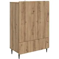 vidaXL Buffet en chêne Artisan 66 x 34,5 x 97 cm, aggloméré