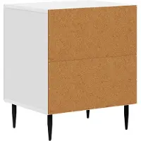 vidaXL Cabinet de chevet Blanc brillant 43 x 34,5 x 50 cm
