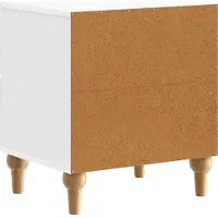vidaXL Cabinet de chevet 2 pcs Blanc brillant 43 x 34,5 x 48 cm