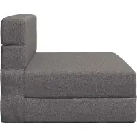 vidaXL Canapé-lit pliant , gris clair, 190 x 70 x 15 cm, tissu