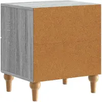 vidaXL Cabinet de chevet avec tiroir Sonoma gris 43 x 34,5 x 48 cm