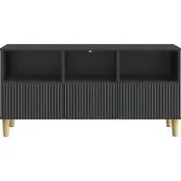 vidaXL Meuble TV 102 x 34,5 x 50 cm Noir Aggloméré