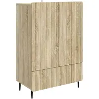 vidaXL Buffet en chêne Sonoma, 66 x 34,5 x 97 cm, aggloméré