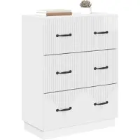 vidaXL Armoire à tiroirs Blanc brillant 66 x 34,5 x 87 cm