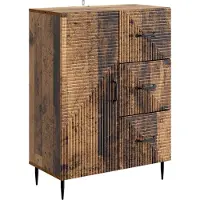 vidaXL Buffet en bois recyclé 66 x 34,5 x 89,5 cm, aggloméré