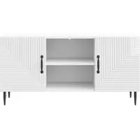 vidaXL Meuble TV , blanc brillant, 102 x 34,5 x 50 cm, aggloméré