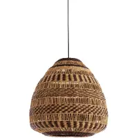 Light & Living - suspension - Soluna - naturel - matériaux végétaux - Ø 56cm - E27 - 2996284
