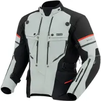Rebelhorn Veste de moto imperméable Range, gris/noir/rouge, 5XL